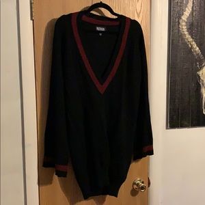 Poster Girl - Oversized V-neck Bell Sleeve Sweater